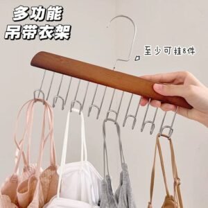 Multifunctional Wooden Belt Hanger – شماعة مالتي هوك متعددة الاستخدام!